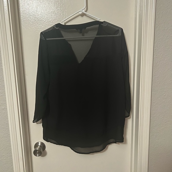 Express Sheer Black Blouse - Picture 2 of 2